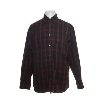 Buttondownskjorte (Brun, Flerfarvet) fra Uniqlo U Genanvendt polyester, Viscose