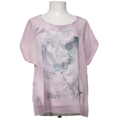 Haut (Violet, Blanc) de Multiblu Élasthane, Polyester, Viscose