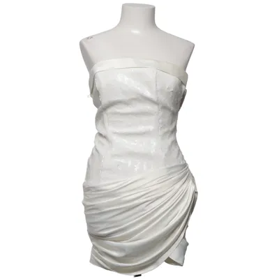 Cocktailklänning (Vit) från Rengin Elastan, Polyester