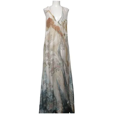 Robe longue (Conscious Exclusive) de H&M Conscious Collection Exclusive Lyocell, Polyamide, Soie