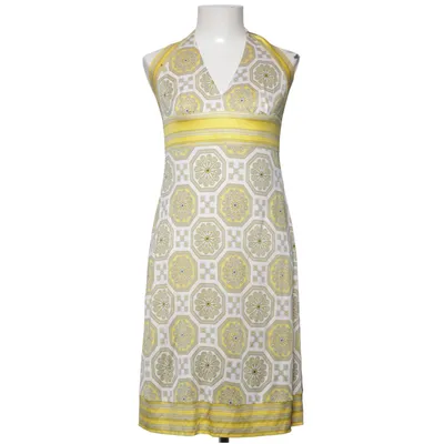 Halterneck dress (Yellow, White) from Trina Turk Polyamide, Silk
