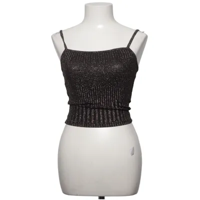 Crop top (Svart, Flerfärgad) från Bik Bok Elastan, Metallfiber, Polyamid