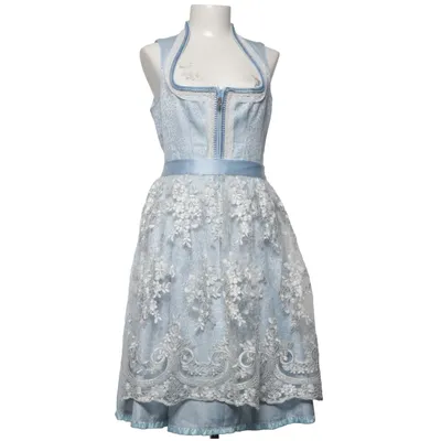 Dirndl (Blauw) van Country Line Katoen, Polyester