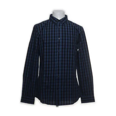 Buttondown-skjorta (Blå, Svart) från Glostory Bomull