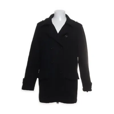 Pea coat (Black) from Adam Polyester, Viscose, Wool
