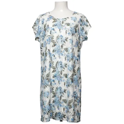 Dress (Blue, White) from Jeana Elastane, Polyester
