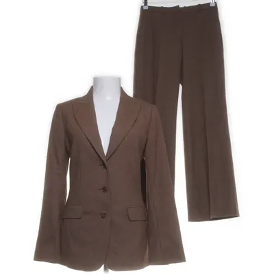 Kostym (Brun) från Hennes Collection by H&M Polyester, Ull, Elastan