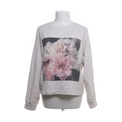 Sweatshirt (Beige, Multicolored) from Helena Christensen x H&M Cotton, Polyester