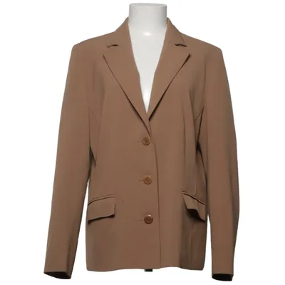 Blazer (Beige) from Birgitta Elastane, Polyester, Wool