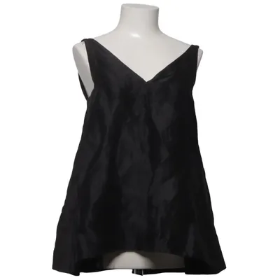 Tanktop  (Sort) fra Totême Linned, Silke