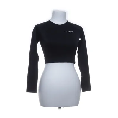 Lange mouwen shirt (Zwart) van Divina Elastaan, Polyamide