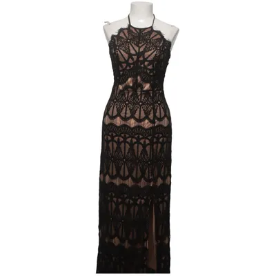 Maxikleid (Schwarz, Beige) von Lily Mcbee Baumwolle, Polyamid