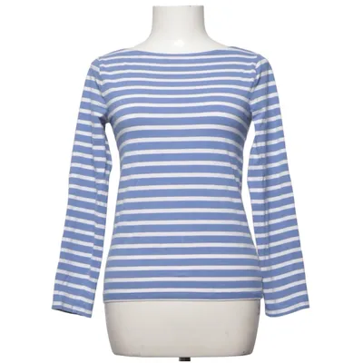 Långärmad t-shirt (Blå, Vit) från Bondelid Elastan, Ekologisk bomull