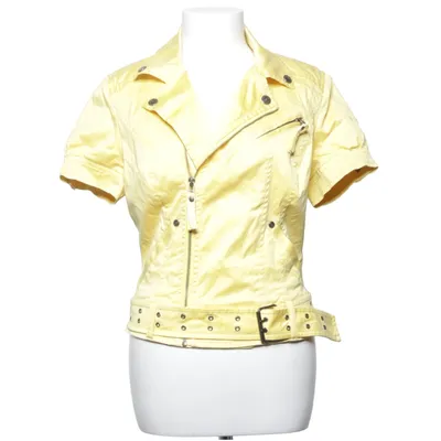 Biker gilet (Geel) van QS by S.Oliver Katoen, Elastaan, Polyamide