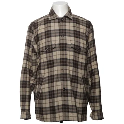 Överskjorta (Beige, Brun, Svart) från Eton Kashmir, Bomull, Ull