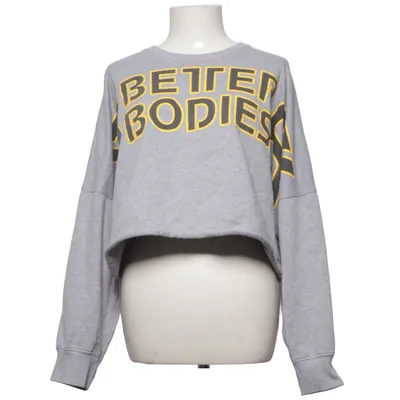 Collegetröja (Grå, Gul) från Better Bodies Bomull, Polyester