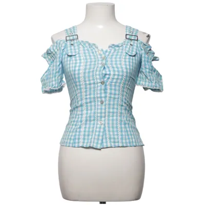 Dirndl blouse (Blue, White) from Spieth & Wensky