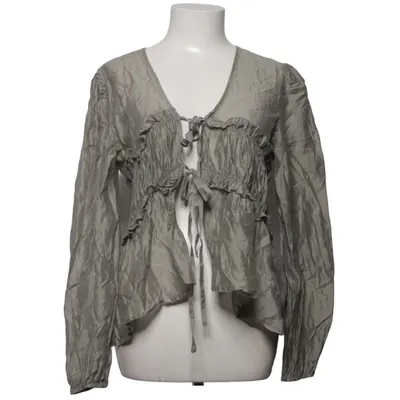 Slå-om bluse (Grå) fra MbyM Lyocell, Polyester