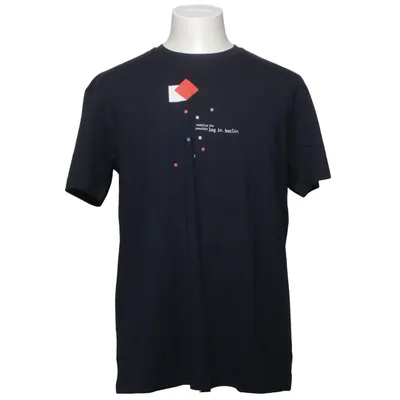 T-shirt (Bleu) de Hakro Coton, Polyester