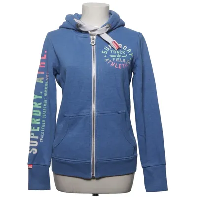 Hoodie (Blue) from Superdry Track & Field Cotton, Polyester