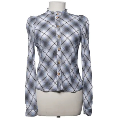 Shirt (Wit, Blauw) van H&M Trend Katoen