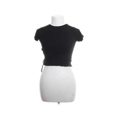 Crop top (Zwart) van Rumours Katoen, Elastaan