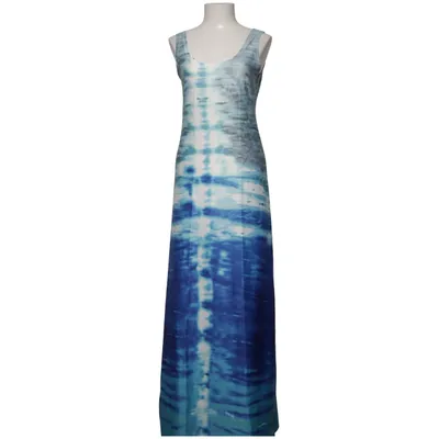 Maxi dress (Blue, White, Gray) from Yiliya Elastane, Polyester