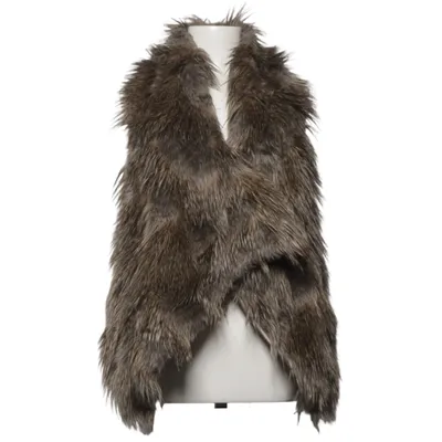 Gilet d'extérieur (Marron) de Livelo Cuir, Polyester