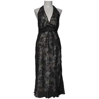 Halterneck dress (Gray, White, Black) from Laundry by Shelli Segal Polyester, Silk