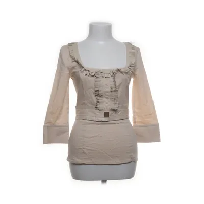 Kjole (Beige) fra Elisabetta Franchi Acetat, Akryl, Nylon, Viscose