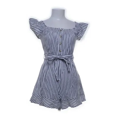 Jumpsuit (Blue, White) from Amisu Cotton, Elastane