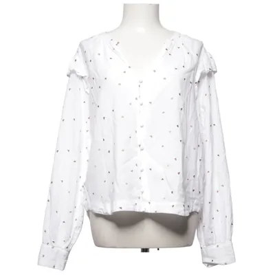 Blouse (Wit) van Atelier Reve Katoen, Linnen