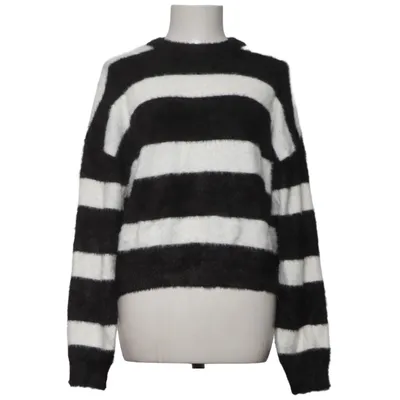 Sweater (Black, White) from DeFacto Nylon, Polyester, Viscose