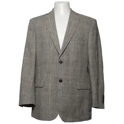 Blazer (Grå) fra Cavaliere Linned, Polyester, Viscose