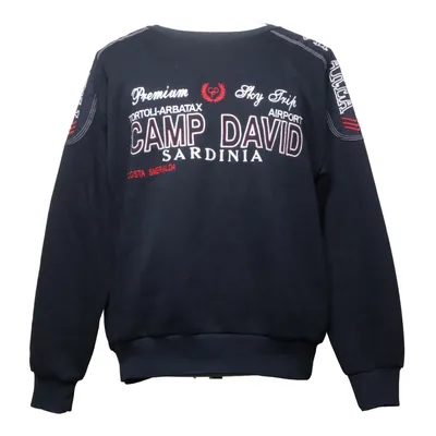 Sweatshirt (Blauw) van Camp David Katoen, Polyester