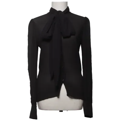 Strikblouse (Zwart) van Barbara Bui Zijde