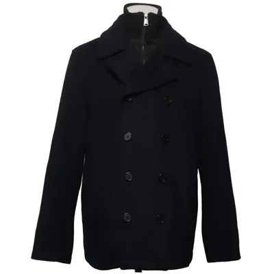 Pea coat (Blue) from Lindbergh Polyester