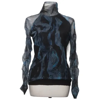Top (Black, Blue, Multicolored) from Desigual Elastane, Polyester, Viscose