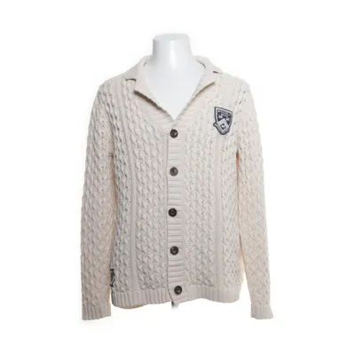 Cardigan (White) from Bondelid Acrylic, Cotton