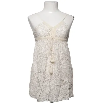 Dress (White, Brown) from Mini Mignon Viscose