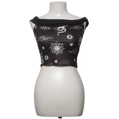 Top (Zwart, Wit) van Romwe Polyester