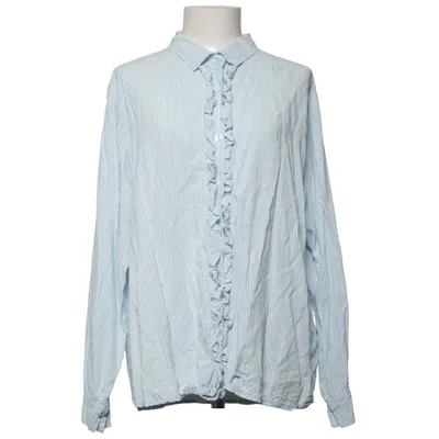 Blouse (Blauw, Wit) van Marta du Chateau Viscose