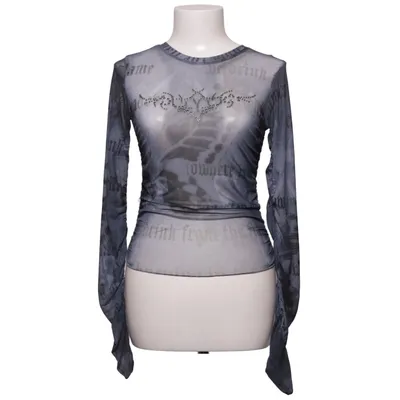 Långärmad t-shirt (Grå, Svart) från House