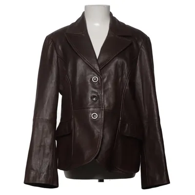 Læderblazer (Brun) fra Selection by s.Oliver Læder, Polyester