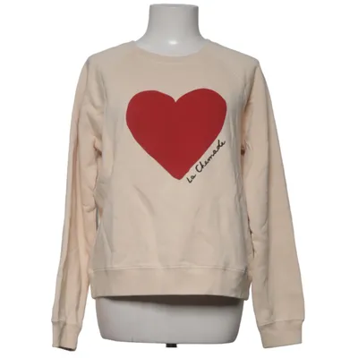 Sweatshirt (Beige, Rood) van Sézane Organisch katoen