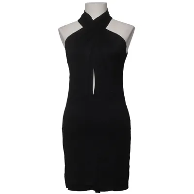 Halterneck dress (Black) from Rayon