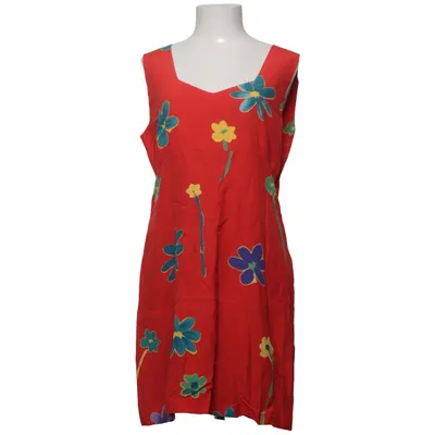 Robe (Rouge, Multicolore) de Kellermann Cupro, Viscose