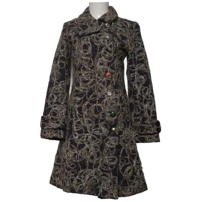 Frakke (Grå, Flerfarvet) fra Desigual Akryl, Nylon, Polyester, Uld