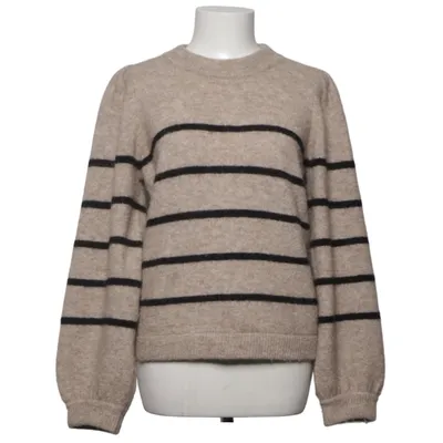 Sweater (Beige, Sort) fra Gestuz Alpacauld, Elastan, Genanvendt polyester