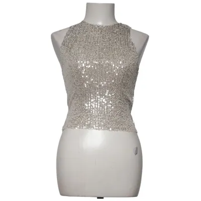 Top (Zilver, Beige) van Pull & Bear Elastaan, Polyester